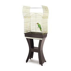 Велика клітина на підставці для корел з годівницями та жердинами Imac Calla Велика клітина на підставці для корел з годівницями та жердинами Imac Calla