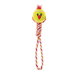 Іграшка для собак з чутливими зубами Тенісний м'яч-курча на мотузці Imac Sensitive Dental Chicken-Ball & Rope
