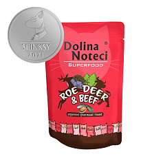 Беззерновой влажный корм для котов с Косулей и Говядиной Dolina Noteci Superfood Cat Roe Deer & Beef