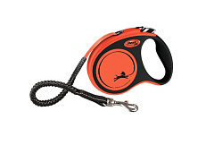 Поводок-рулетка для собак гигантских пород весом до 65 кг Flexi Xtreme L Tape лента 8 m