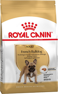 Сухой корм для собак породы Французский бульдог от 12 месяцев Royal Canin French Bulldog Adult  