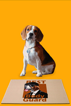 Антискользящий лежак-коврик для собак Бигль-бодигард Beagle Mats Jungo Pets