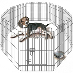 Складной большой металлический вольер с дверками для щенков Puppy Freewheel Nobby 