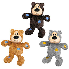 Игрушка для собак Трескучий Медвежонок KONG Wild Knots Bear