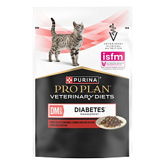 Влажный лечебный корм с говядиной для котов с сахарным диабетом Purina Pro Plan Veterinary Diets DM Diabetes Beef