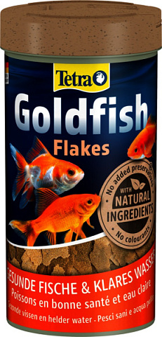 Полноценный корм в виде хлопьев для золотых рыбок и других холодноводных рыб Tetra Goldfish Flakes