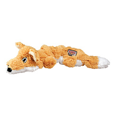 KONG Scrunch Knots Fox Мягкая игрушка для собак Плюшевая Лисица с внутренним канатом