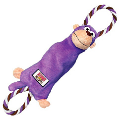 KONG Tugger Knots Monkey Іграшка перетяжка для собак Мавпочка з пищалкою