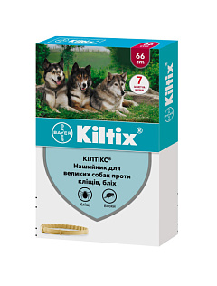 Протипаразитарний нашийник для собак від бліх та кліщів Кілтікс 66 см Bayer Kiltix Dogs