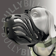 Анатомический антифрикционный намордник для собак BullyBillows Flexible Cage Muzzle S-XL Breeds