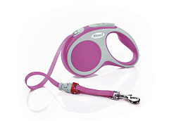 Поводок-рулетка для собак маленьких пород весом до 15 кг Flexi Vario S Tape лента 5 m