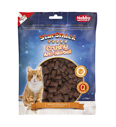 Шерстевыводящие лакомства для кошек Подушечки с Таурином и Витаминами Nobby StarSnack Cat Anti-Hairball Crushy Шерстевыводящие лакомства для кошек Подушечки с Таурином и Витаминами Nobby StarSnack Cat Anti-Hairball Crushy