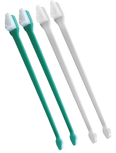 Набор эргономических двухсторонних зубных щеток для собак и котов Toothbrush Nobby