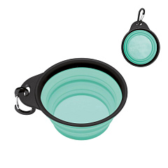 Дорожная складная силиконовая миска для собак и котов Imac Travel Bowl Silicone