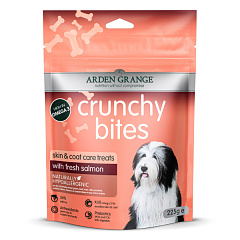 Лакомства для ухода за кожей и шерстью собак Косточки со свежим лососем Arden Grange Crunchy Bites Fresh Salmon