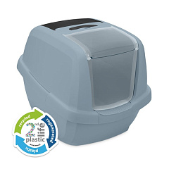 Закритий туалет для кота зі вторинного пластику з лопаткою у комплекті Imac Maddy 2nd Plastic Life