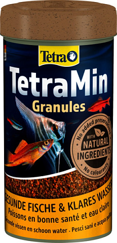 Полноценный корм в виде гранул для декоративных пресноводных рыб Tetra TetraMin Granules