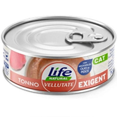 Консерва для привередливых кошек Тунец Life Cat Natural Vellutate Exigent Tuna