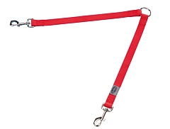 Нейлоновый поводок-сворка с классическим карабином для двух собак Classic Multiple Leash Nobby