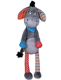 Мягкая игрушка для больших собак Ослик с пищалкой Plush Nobby