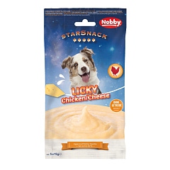 Беззернові ласощі для собак Крем з Курки та Сиру Nobby StarSnack Licky Chicken & Cheese Treat Cream Беззернові ласощі для собак Крем з Курки та Сиру Nobby StarSnack Licky Chicken & Cheese Treat Cream