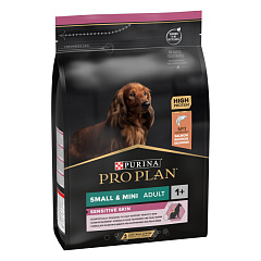 Сухой корм с лососем для собак маленьких пород с чувствительной кожей Purina Pro Plan Small & Mini Sensitive Skin Adult 1+ Salmon