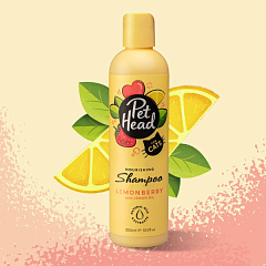 Дезодоруючий шампунь для котів з ароматом полуниці та лимону Pet Head Felin' Good Cat Shampoo