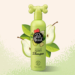 Гіпоалергенний шампунь для цуценят з ароматом груші Pet Head Mucky Pup Puppy Shampoo
