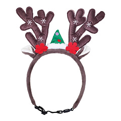 Новогодний обруч для собак Рожки Олененка Fawn Christmas Dog Headband Nobby