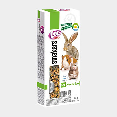 Лакомства для грызунов и кроликов с йогуртом и одуванчиком LoLo Pets Smakers Rodents & Rabbit Yoghurt & Dandelion