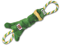 Іграшка для собак Жаба з пищалкою для перетягування KONG Knots Frog