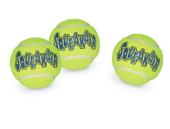 Іграшка для собак Тенісні М'ячі з пищалкою Дбайливий догляд за зубами KONG Tennis SqueakAir Balls