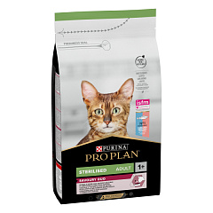 Сухой корм с треской и форелью для стерилизованных кошек Purina Pro Plan Sterilised Adult 1+ Savoury Duo Cod & Trout