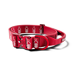 Полегшений тактичний нашийник для собак з ривковим замком BullyBillows Lighter Combat Collar Handle 4 cm Forest