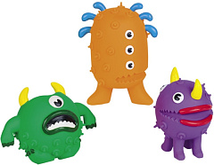 Игрушка для маленьких собак Монстры с пищалкой Latex Nobby Игрушка для маленьких собак Монстры с пищалкой Latex Nobby