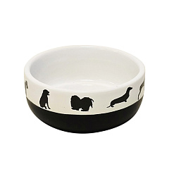Керамическая миска для собак Собачки Shape Nobby