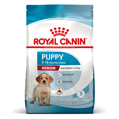 Сухой корм для щенков средних пород в возрасте от 2 до 12 месяцев Royal Canin Medium Puppy