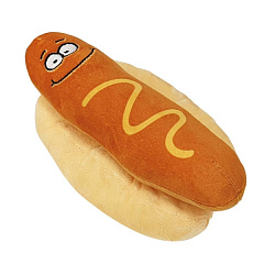 Мягкая игрушка для щенков Плюшевый Хот Дог с пищалкой Hot Dog Happy Food Plush Nobby