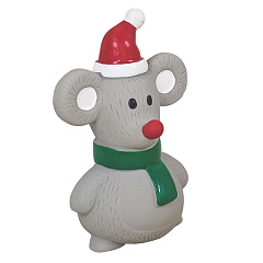 Новогодние игрушки для собак Рождественская Мышь с пищалкой Mouse Xmas Nobby
