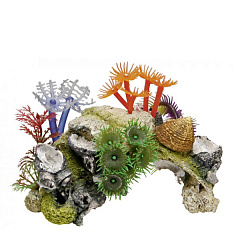Декор для аквариума Коралловый риф с растениями Coral Reef Aqua Ornaments Nobby