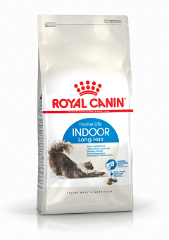 Сухой корм для длинношерстных взрослых кошек живущих в помещении Royal Canin Indoor Long Hair Home Life