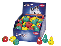 Іграшка для мініатюрних собак ToyBox Фрукти з пищалкою Latex Nobby Іграшка для мініатюрних собак ToyBox Фрукти з пищалкою Latex Nobby