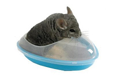 Закрытая пластикова купалка для шиншилл Chinchilla Bathhouse Savic