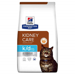 Сухой лечебный корм для котов с заболеваниями почек на ранней стадии Hill's Prescription Diet k/d Kidney Care Early Stage Сухой лечебный корм для котов с заболеваниями почек на ранней стадии Hill's Prescription Diet k/d Kidney Care Early Stage