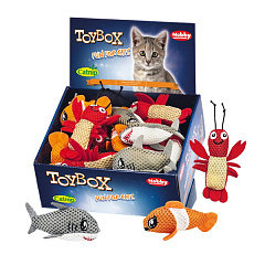 Мягкая игрушка для кошек ToyBox Морские обитатели с кошачьей мятой Seaworld Mesh Catnip Nobby