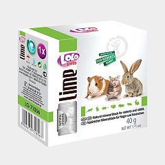 Натуральний мінеральний камінь для гризунів та кроликів LoLo Pets Lime Rodents