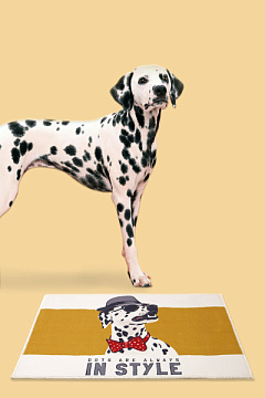 Антискользящий лежак-коврик для собак Далматинец-джентельмен Dalmatian Mats Jungo Pets