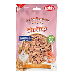 Натуральні ласощі для котів Сушені Креветки Nobby StarSnack Cat Natural Shrimp