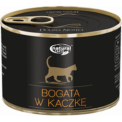 Консерва для кішок з м'ясними шматочками Качки Dolina Noteci Natural Taste Cat Duck