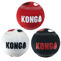 KONG Signature Sport Balls Іграшка для собак з чутливими зубами Динамічні М'ячі